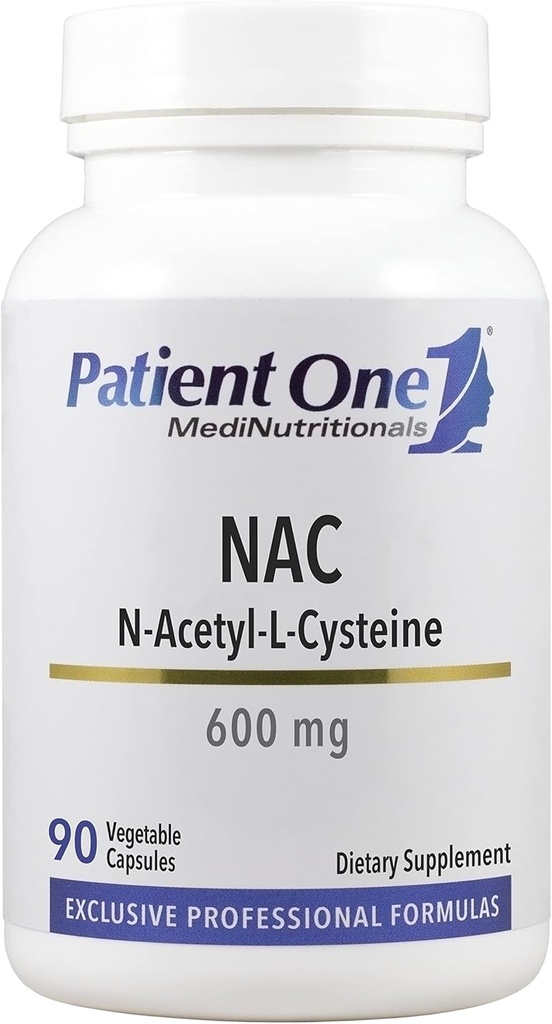 Pacient One NAC (N-Acetyl Cysteine) 600 mg uml suplementaris per donar suport a Imne, Respiratori i Livingal* Alexal 90 Capsules