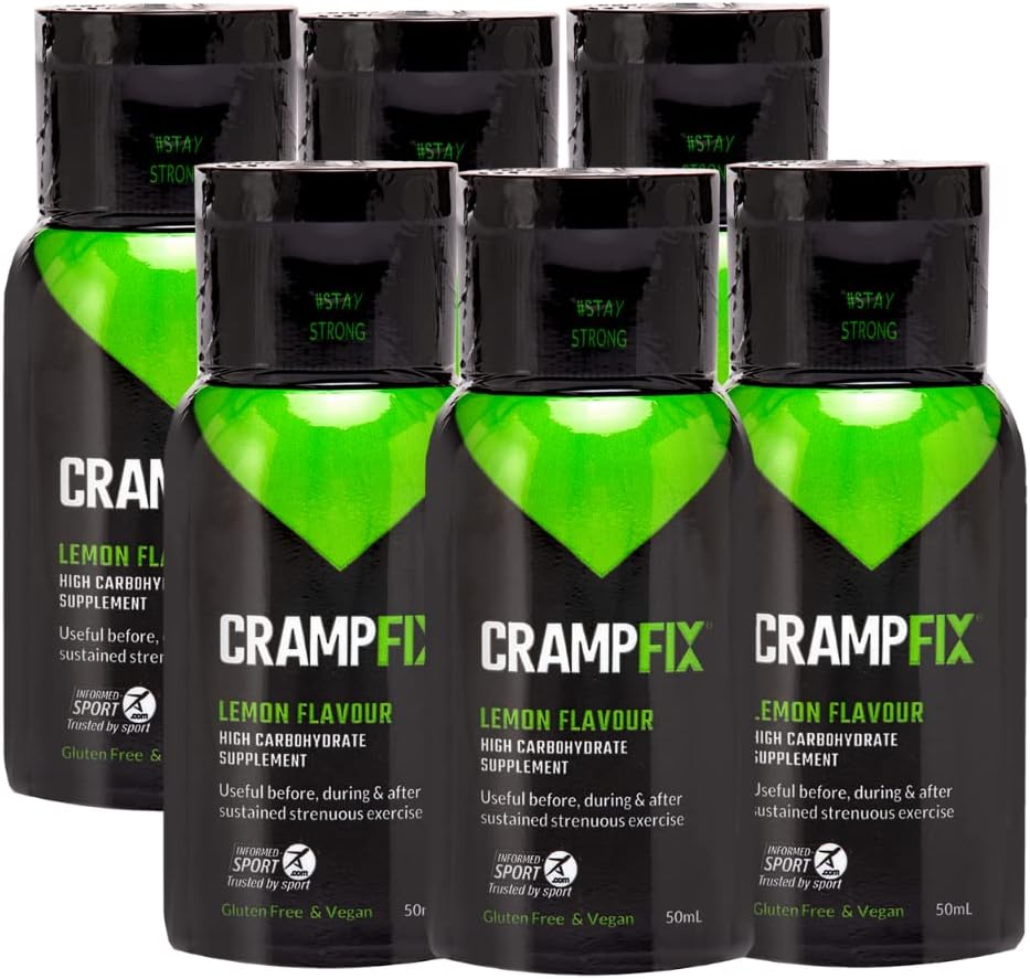 Sportowe Shot, Zapobiega i łagodzi skurcze mięśni, Noga, Łyżka, Hamstring Cramps, 6 Pack z wielu serwów Squeeze butelki All Natural Lemon