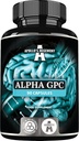 APOLLO'S Hegemony Alpha-GPC 600 mg per dagelijkse dosis - 90 Vegan Choline Capsules - 99% Choline Alfoscerate Dieetsupplement - Lipiden Choline - Geheugen- en concentratiecapsules