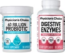 Legens CHOICE - Optimal Gut Health Bundle: 60 milliarder probiotika + Digestive Enzyme 90ct for digestiv komfort og immunstøtte