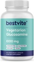 BESTVITE Vegetarian Glucosamine 1000mg (120 capsule vegetariene) - Fără Stearete - Fără umpluturi