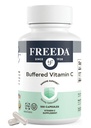FREEDA Buffered Vitamin C 500mg – Non-Acidic Calcium Ascorbate – Immune Support & Antioxidant – Kosher, Gentle on Stomach – 100 Capsules