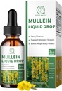 (2 Pack) Mullein Drops for Longs, 16-in-1 Mullein Leaf Extract 800MG for Lung Cleanse, Respiratory, Immunity, with Quercetin, Marshmallow, Black Cumin Seed, Elderberry, Non-GMO, 2 Fl Oz