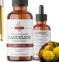 민들레 뿌리 Tincture 2 온스 - 알코올 - 무료 초본 추출물 - 봉사 당 670 mg - 글리세린 기반, 비 GMO, 추가 설탕 없음 - Dandelion Drops 액체 보충