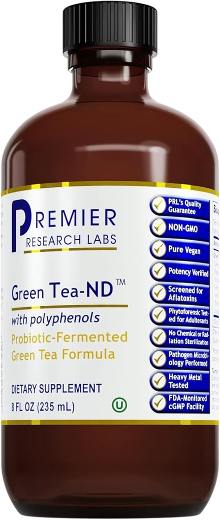 Premer Research Labs Green Te-ND - Protology Fermentd Ta suplements Supplement with ECGC, Kamelia Synensis Life, Supplements for Auths, Vermans, Fermanly - 8 FI Oz Profile