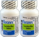 Probiótico de Floranex para o Xenérico de Saúde de Colon para Lactinex 50 Tablets por Bottle Pack de 2 Total 100 Tablets