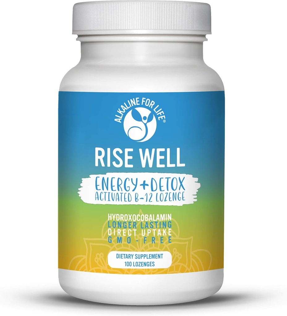 Rise Well Vitamin B12 - Vegan B12 - B12 Βιταμίνες και Ενεργειακά Συμπληρώματα - Γρήγορη Δράση B12 Υπογλώσσια 2000 mcg Β 12 Βιταμίνη σε Μεγαλύτερη Διαρκέστερη Μορφή Από Μεθυλοκοβαλαμίνη B12