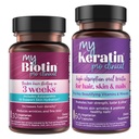 Purity Products Bundle - MyBiotin ProClinical + MyKeratin Advanced Hair Therapy MyBiotin ProClinical (Biotin, MB40X Matrix, Astaxanthin) - MyKeratin (Next Generation Keratin Hair, Skin & Nails)