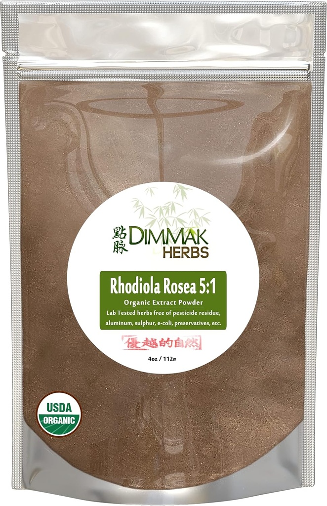 Biologische Rhodiola Rosea Poeder Extract 5:1 4 Ounce 