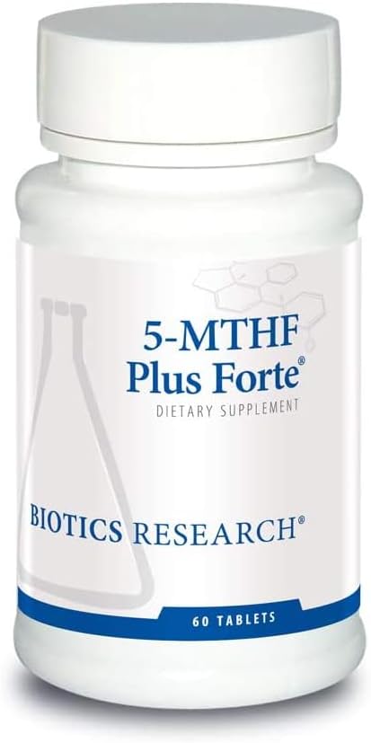 Biotics Research Biotics Research 5-MTHF Plus Forte - Aju tervis soodustab rahulikku meeleolu ja serotoniini tootmist 60 kapslit