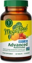 MegaFood Men 40 + Advanced Multivitamin for Men - Dr- Formulated - Choline, Vitamin B, Vitamin C, Vitamin D, Zinc & Real Food - Kesehatan Otak, Imune Dukungan - Vegetarian - 60 Tab (30 Hamba)