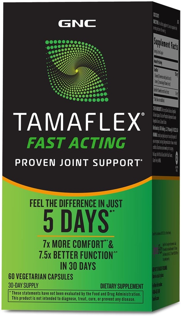 GNC TamaFlex Fast Acting, совместная поддержка, 60 вегетарианских капсул