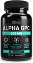 알파 GPC 500mg 캡슐 | 80 개 | 건강 진단 기능 지원 | 건강한 기억 지원 | 최적의 Bioavailability | Non-GMO, 3rd-Party 테스트