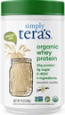 Simply tera's Organic Whey Protein Powder, Bourbon Vanilla, Organic - 12 Oz | Whey Protein Powder, Grass Fed Vanilla, Made Without Artificial Sweeteners, Non-GMO, Kosher, rBGH-Free