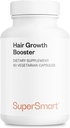 Supersmart - Booster de croissance des cheveux 160mg par jour (Supplément Lustriva) - Biotin 40x Plus de Soluble