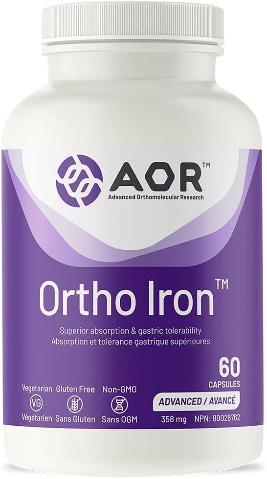 ATOR, Ortho Iron, Support iron absorpsi & gastric toleransi, Formasi Red Blood Cell, Dieter Suplemen, Vegetarian, 60 Servis (60 Kapsul).
