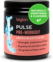 LEGION- Tutto naturale Nitric Oxide Preworkout Bere per aumentare l'energia, Creatina libero, naturalmente addolcito, Beta Alanine, Citrulline, Alpha GPC (Arctic Blast)