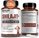 6 500mg Supplément Shilajit avec 40% d'acide fulvic (haute absorption)
