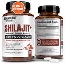 6,500mg Shilajit for Men with 40% Fulvic Acid (High Absorption) | Shilajit Mineral Supplement with 85+ Trace Minerals for Energy, Performance & Immune Health - 120 Capsules