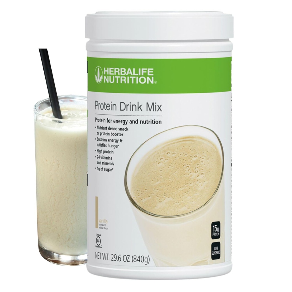 Herbalife HERBALIFE Protein Drink Mix: Ванилиев аромат 840g, Хранителни ден здравословен снек, протеин