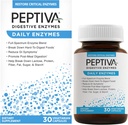 Peptiva毎日の消化酵素、フルスペクトラム、毎日の消化の健康、食糧のブレイクダウンをサポート&ポストミール消化、30ct