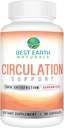 Best Earth Naturals Circulation Supplement - Balanserad formel för optimalt cirkulationsstöd - 30 kapslar (30-dagars leverans)