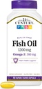 21. Century Fish Oil 1200 mg Coated Softgels, 90 konde