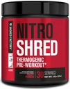 Jacked Factory NITROSURGE Shred Pre Workout Supplement - Energy Booster, Instant Strength Gains, Sharp Focus, Powerful Pumps - Nitric Oxide Booster & PreWorkout Powder - 30Sv, Fruit Punch