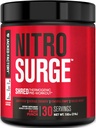 Jacked Factory NITROSURGE Shred Previous Workout Addition - Energy Booster, Instant stiprumo gains, Sharp Focus, Galinga Siurbliai - azoto oksido Booster & PreWorkout milteliai - 30Sv, Vaisių punch