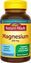 Natura Made Magnesio 250 mg, Integratori di Magnesio per Uomini e Donne, Supporto per Muscolo, Cuore, Bone e Nerve Salute, 90 Softgels, fornitura di 90 giorni