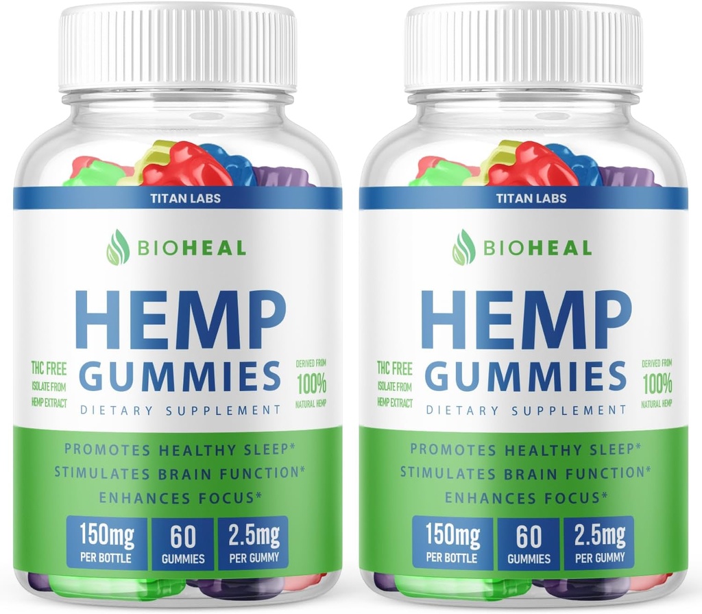 (2 Pack) Bioheal Gummies, Bioheal Gummies for Tinnitus, Bioheal Gummies 300mg, Bio Heal Gummies, Bioheal Hemp Gummies, Bioheal Gummies, Bioheal Gummies Advanced Gummies Support Formuły (120 Gummies)