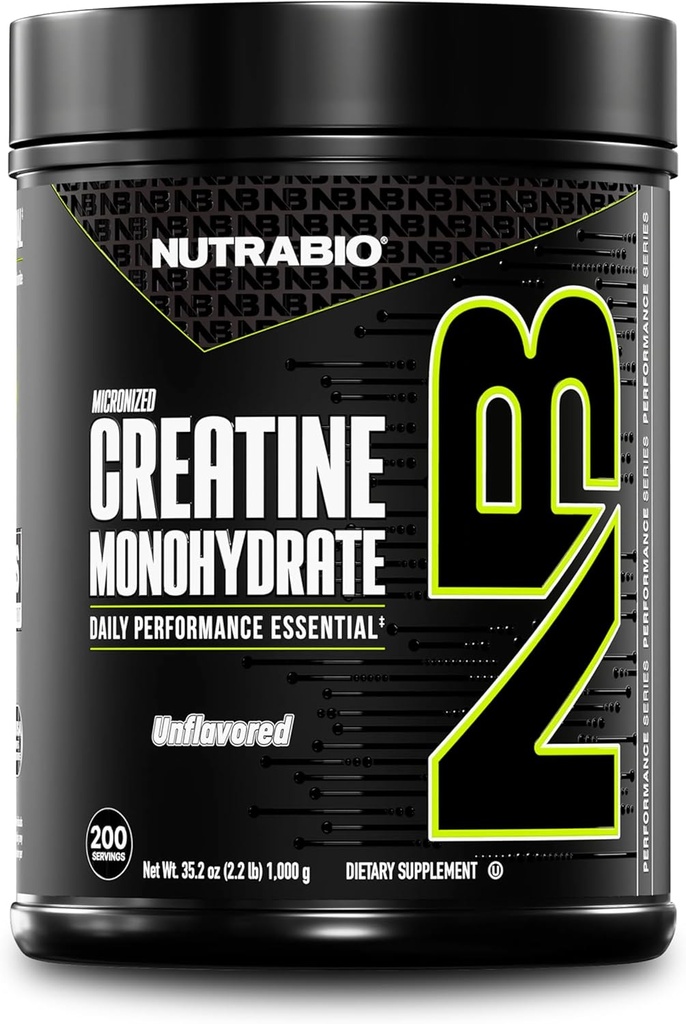 NutraBio Pure Micronized Creatine Monohydrate Powder Addition, Unflavored, (1000 g) - Подкрепете Bulk Muscle Energy, Recovery, and Strength - HPLC Tested Creatine Powder Addition for Men and Women