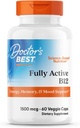 أفضل نشيطة للدكتورة B12 1500 mcg, Non-GMO, Vegan, Gluten Free, Supports Healthy Memory, Mood and Circulation, 60 count