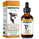 Quercetin for Dogs, Dog Quercetin Liquid Drops, Dog Quercetin Herbal Supplement Support Allergy Relief,Cellular Health, Immune Boost, Antioxidant -60 ml