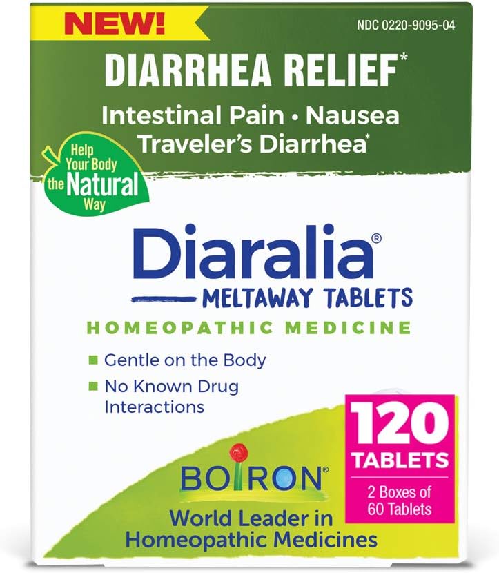 ボイロン ディアリア タブレット のための diarrhea 救助, ガス, 膨満感, 腸の痛み, と Travler の Diarrhea - 120 カウント (2 パック 60)