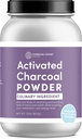 Poudre de charbon de coco activée Ultra FINE - Applications culinaires et cosmétiques, Texture lisse Velvety pour les smoothies, les crèmes glacées, les pâtisseries, les savons, ultra fine pour une finition douce, sans grit!