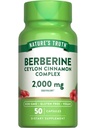 Nature's Truth Berberine with Ceylon Cinnamon Complex | 50 Vegan Capsules | Vegan, Non-GMO, and Gluten Free Supplement