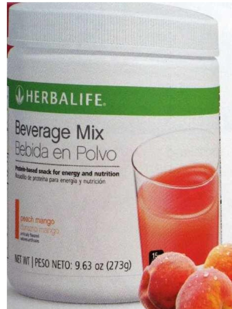 Herbalife Beverage Mix Canister Peach Mango (14 obrokov)