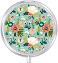 Чанта с хапчета, Cute Travel Pill Box for Purse, Влажност Доказателство Малък лекар, Portable Pocket Medicine Organizer Dispenser to Hold Витамини, Код черен дроб масло, добавки, Green Flower
