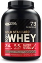 Optimum Nutrition Gold Standard 100% Whey Protein v prahu, čokoladni slad, 5 Pound (Packaging May Vary)