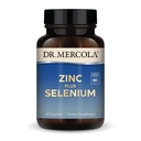 Dr. Mercola Zinc Plus Selenium - Mineral Blend Supplement - for Immune, Brain & Respiratory Support - Contains Zinc Glycinate Chelate & Copper - GMO-Free & Gluten-Free - 90 Capsules (90 Servings)