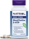 Natrol Mood Positive 5-HTP и L-теанин для сбалансированного настроения и релаксации, 50 таблеток, до 50 дней поставки