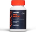 Ro Hair Support Supplement for Men | with Saw Palmetto, Zinc, ו- Biotin כדי לעזור לתמוך שיער נוורוד | 30 יום אספקה (90 קפסולות)