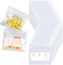 18 confezioni Pill Pouches BPA Borse Pillole Gratuito 12mil Vieni con Mark Pen 3 x 2,75 pollici piccole borse a cerniera con etichetta Write-on Ziplock Pill Pouch per l'Organizzatore di Pillole di viaggio, Gioielli, Piccoli pezzi di mestiere