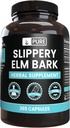 Rena originalingredienser Slippery Elm Bark (365 kapslar) Inga magnesium eller risfiller, alltid rena, Lab Verified