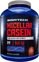 BODYTECH Micellar Casein Protein Powder, rilascio lento per il recupero del muscolo di notte - 24 grammi di proteine per porzione - Rich Chocolate (4 Pound)