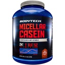 BodyTech Micellar Casein Protein Powder - Slow-Release for Overnight Muscle Recovery - 24g Protein per Serving - Rich Chocolate (4 lb)
