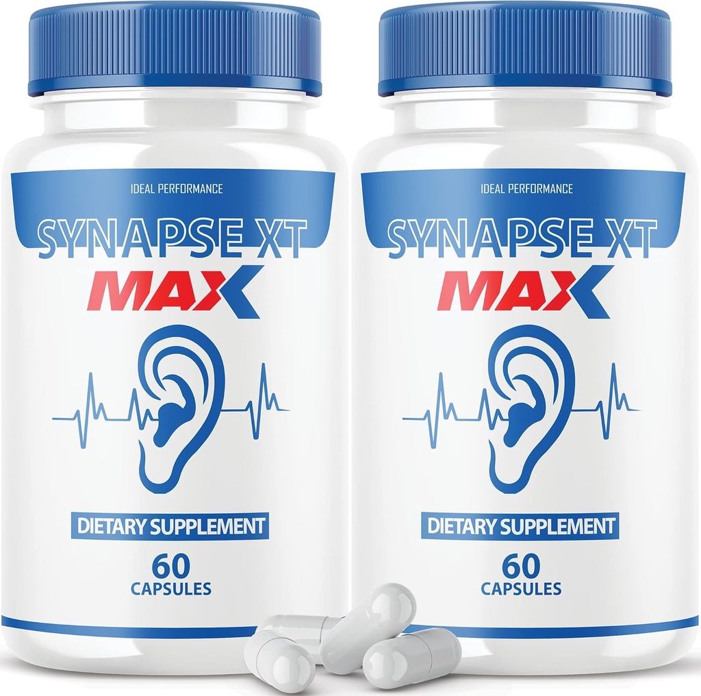 IDEALNE TULEMUS (2 Pack) Sünapsis XT Max Tinnitus Supplement Pro Premium Relief Pills (120 kapslit)