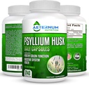 Aeternum Psylli Husk Caps USA Mat - Premium Global All Fiber suplementari - 240 Huskder Capsules 725 Mg per Serving, suport de salut i Digestive System - All Natural 100% Soluble