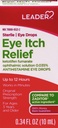 LEADER Sterile Eye Drops for Eye Alergia & Itch Relief, Ketotifen Antihistamine Solution 0.035%, Works in Minutes, up 12 Hours, Prescription Indarra 0.34 oz